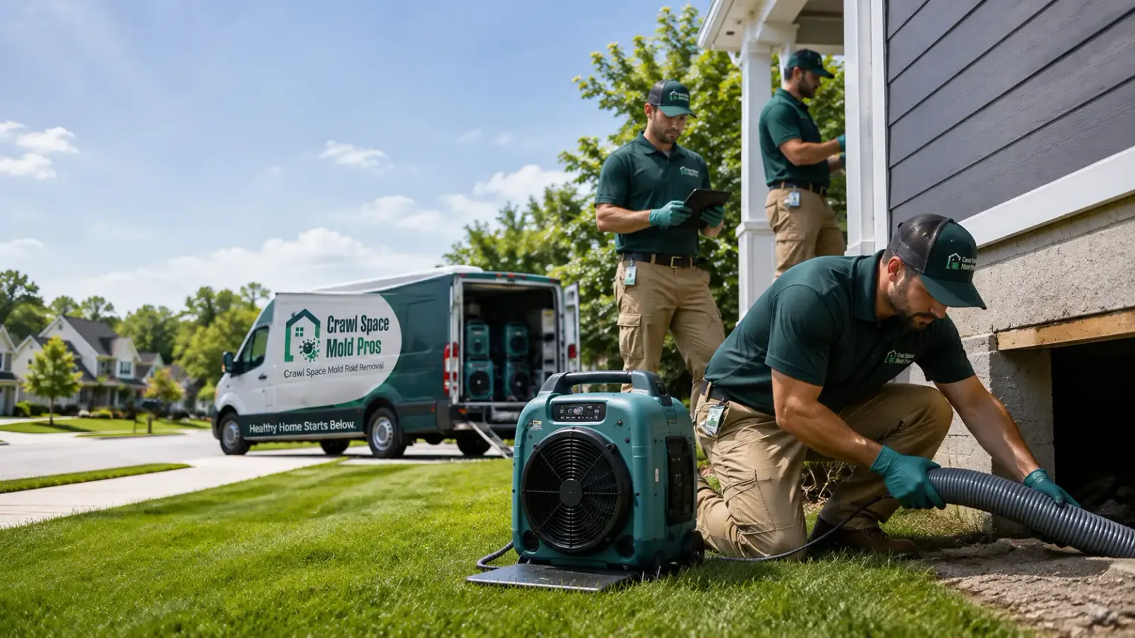 Crawl Space Mold Removal in Groveland, MA